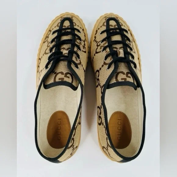 Gucci Maxi GG Tortuga Supreme Canvas Vegan Sneakers UK 13 - US 13.5 - EU 47